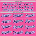 Personalized Pink Royal-White Bomber Full-Snap Varsity Letterman Two Tone Jacket