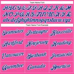 Personalized Pink Royal-White Performance T-Shirt Team Custom Name and Number