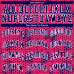 Personalized Pink Royal-White Round Neck Sublimation Basketball Suit Jersey Team Custom Name and Number
