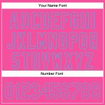 Personalized Pink Sky Blue 3D Pattern Design Rave Halloween Pumpkin Authentic Baseball Jersey Team Custom Name and Number
