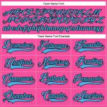 Personalized Pink Sky Blue-Black Hockey Lace Neck Jersey Team Custom Name and Number