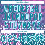 Personalized Pink Teal-White 3D Pattern Design Flame Authentic Baseball Jersey Team Custom Name and Number