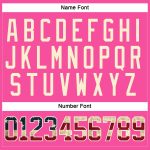 Personalized Pink Vintage USA Flag Black-Cream Hockey Lace Neck Jersey Team Custom Name and Number