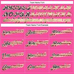 Personalized Pink Vintage USA Flag-City Cream Performance T-Shirt Team Custom Name and Number