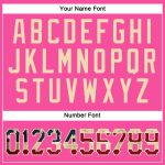 Personalized Pink Vintage USA Flag-City Cream Performance T-Shirt Team Custom Name and Number