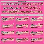 Personalized Pink Vintage USA Flag-Cream Authentic Baseball Jersey Team Custom Name and Number