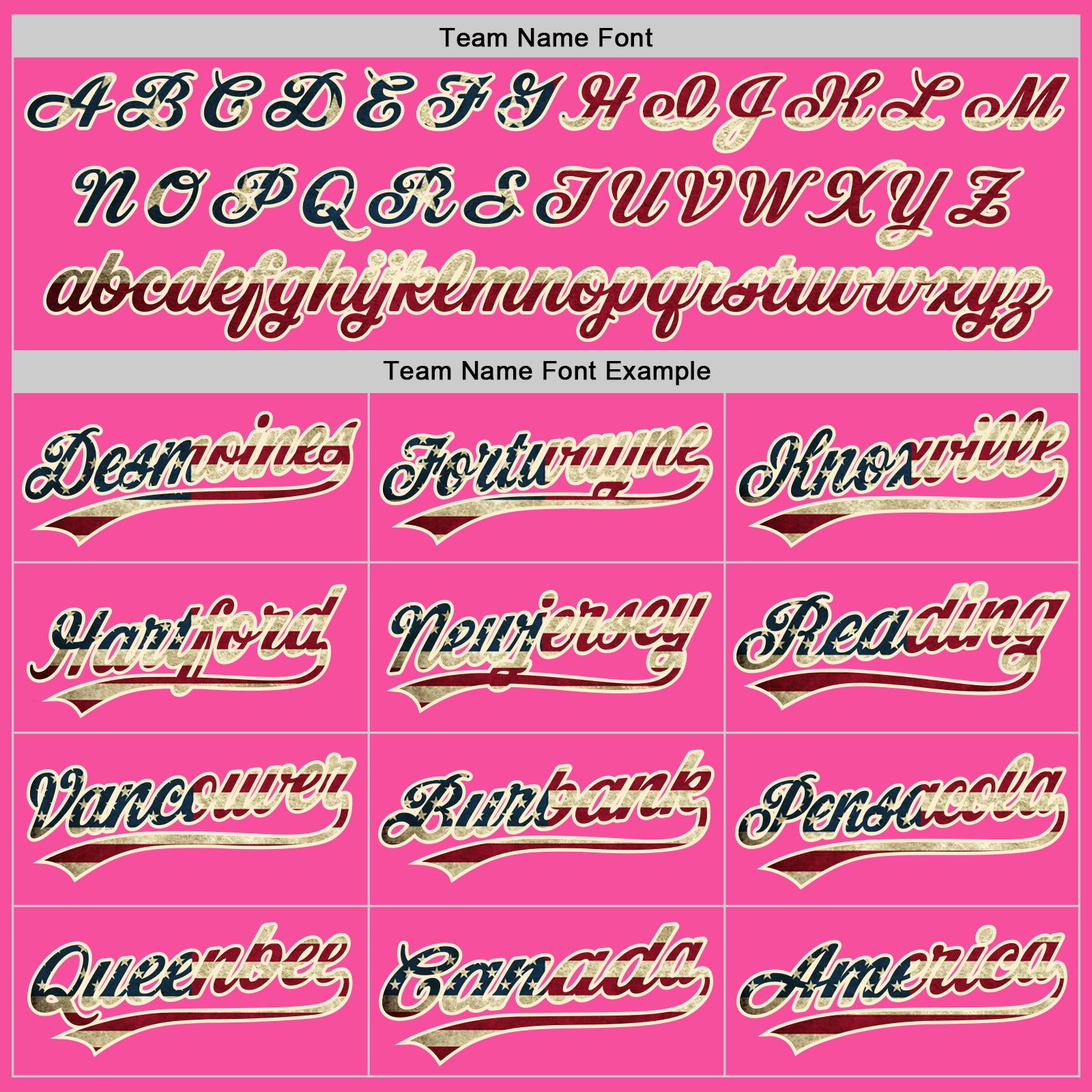 Personalized Pink Vintage USA Flag-Cream Two-Button Unisex Softball Jersey Team Custom Name and Number Personalized Pink Vintage USA Flag-Cream Two-Button Unisex Softball Jersey Team Custom Name and Number - Image 4