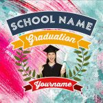 Personalized Pink White 3D Graduation Performance T-Shirt Team Custom Name and Number