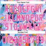 Personalized Pink White 3D Pattern Design Abstract Painting Authentic Baseball Jersey Team Custom Name and Number