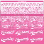 Personalized Pink White 3D Pattern Design Authentic Baseball Jersey Team Custom Name and Number