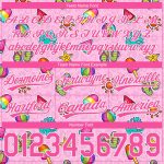 Personalized Pink White 3D Pattern Summer Ice Cream And Watermelon Authentic Basketball Shorts Team Custom Name and Number