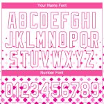Personalized Pink White 3D Pattern Two-Button Unisex Softball Jersey