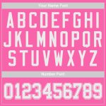 Personalized Pink White Authentic Baseball Jersey