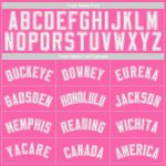 Personalized Pink White Authentic Baseball Jersey