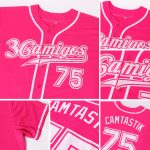 Personalized Pink White Authentic Softball Jersey