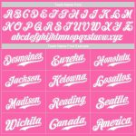 Personalized Pink White Authentic Softball Jersey