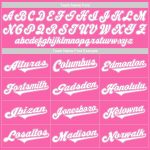 Personalized Pink White Authentic Softball Jersey Team Custom Name and Number