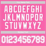 Personalized Pink White Authentic Softball Jersey Team Custom Name and Number