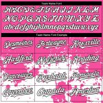 Personalized Pink White-Black 3D Pattern Design Abstract Splash Grunge Art Authentic Baseball Jersey Team Custom Name and Number