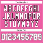 Personalized Pink White-Black Authentic Baseball Jersey Team Custom Name and Number