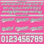 Personalized Pink White-Black Authentic Basketball Shorts Team Custom Name and Number