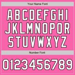 Personalized Pink White-Black Authentic Fade Fashion Baseball Jersey Team Custom Name and Number