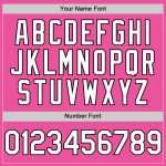Personalized Pink White-Black Authentic Sleeveless Baseball Jersey Team Custom Name and Number