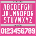 Personalized Pink White-Black Authentic Throwback Baseball Jersey Team Custom Name and Number