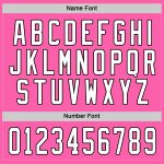Personalized Pink White-Black Hockey Jersey