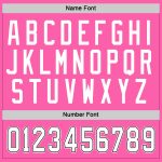 Personalized Pink White-Black Hockey Jersey Team Custom Name and Number