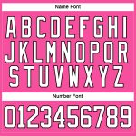 Personalized Pink White-Black Hockey Lace Neck Jersey Team Custom Name and Number