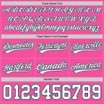 Personalized Pink White Black-Light Blue Authentic Basketball Shorts Team Custom Name and Number