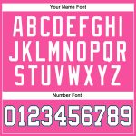 Personalized Pink White Black-Light Blue Authentic Throwback Basketball Jersey Team Custom Name and Number