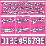 Personalized Pink White Black-Light Blue Authentic Throwback Basketball Shorts Team Custom Name and Number