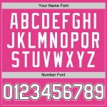 Personalized Pink White-Black Mesh Authentic Throwback Baseball Jersey Team Custom Name and Number