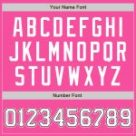 Personalized Pink White-Black Two-Button Unisex Softball Jersey Team Custom Name and Number