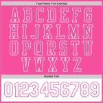 Personalized Pink White Bomber Full-Snap Varsity Letterman Two Tone Jacket Team Custom Name and Number