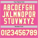 Personalized Pink White-Gold Authentic Sleeveless Baseball Jersey Team Custom Name and Number