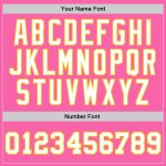Personalized Pink White-Gold Authentic Throwback Basketball Jersey Team Custom Name and Number