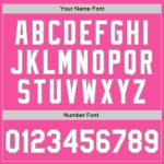 Personalized Pink White-Gray 3 Colors Arm Shapes Authentic Baseball Jersey Team Custom Name and Number