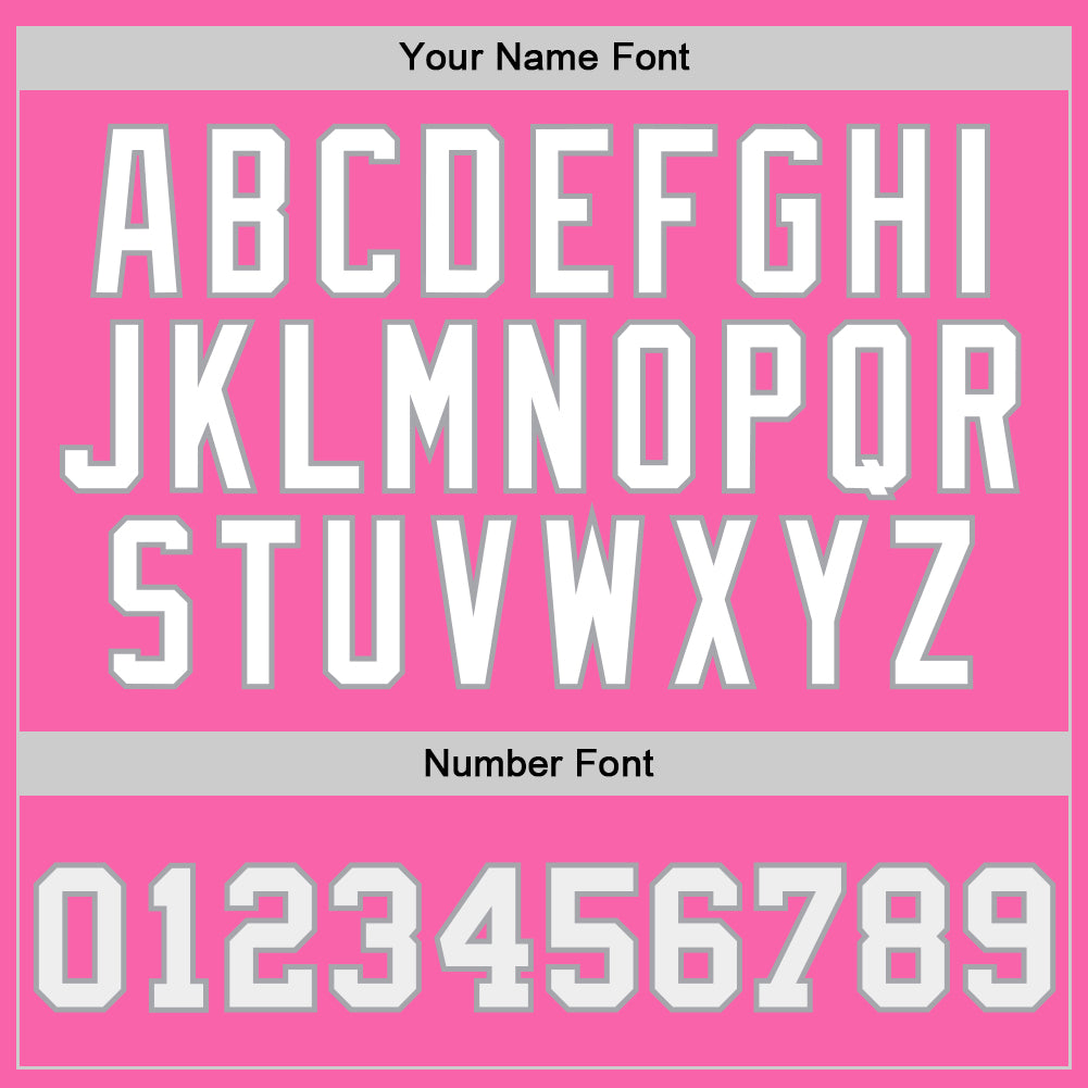 Personalized Pink White-Gray Authentic Throwback Basketball Jersey Team Custom Name and Number Personalized Pink White-Gray Authentic Throwback Basketball Jersey Team Custom Name and Number - Image 3