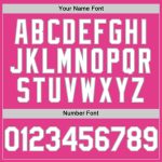 Personalized Pink White-Gray Mesh Authentic Throwback Baseball Jersey Team Custom Name and Number