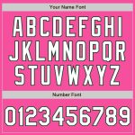 Personalized Pink White-Green 3 Colors Arm Shapes Authentic Baseball Jersey Team Custom Name and Number