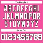 Personalized Pink White-Green Authentic Baseball Jersey Team Custom Name and Number