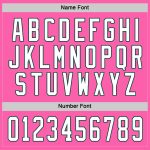 Personalized Pink White-Green Hockey Jersey Team Custom Name and Number