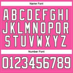 Personalized Pink White-Green Hockey Lace Neck Jersey Team Custom Name and Number