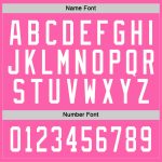 Personalized Pink White Hockey Jersey Team Custom Name and Number