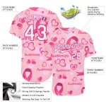 Personalized Pink White-Hot Pink 3D Pink Ribbon Breast Cancer Awareness Month Women Health Care Support Authentic Baseball Jersey