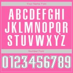 Personalized Pink White-Kelly Green Authentic Baseball Jersey Team Custom Name and Number