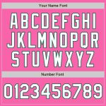 Personalized Pink White-Kelly Green Authentic Fade Fashion Baseball Jersey Team Custom Name and Number